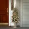 4ft. Pre-Lit Snowy Sheffield Spruce Entrance Artificial Christmas Tree, Twinkly™ LED Lights